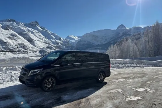 transport navette van vtc vers stations de ski